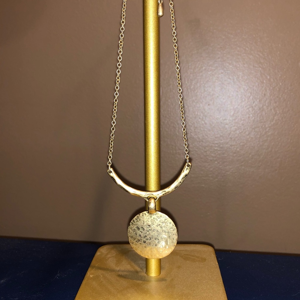 Lia Sophia Gold Pendant Necklace